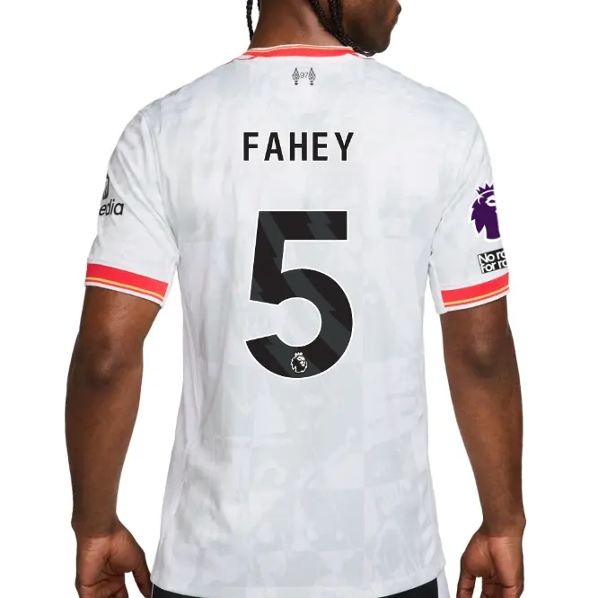 Liverpool Football Kits Shop - LFC Nike Mens 24/25 Third Stadium Jersey – 5 – Niamh Fahey – Premier League Patch and No Room For Racism Patch Official Liverpool Third Kits & Football Shirts