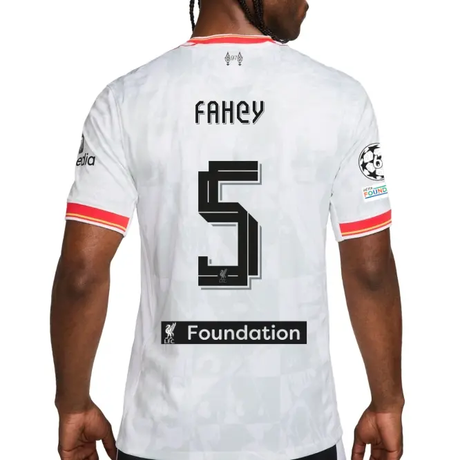 Liverpool Football Kits Shop - LFC Nike Mens 24/25 Third Stadium Jersey – 5 – Niamh Fahey – UEFA Champions League and LFC Foundation Official Liverpool Third Kits & Football Shirts
