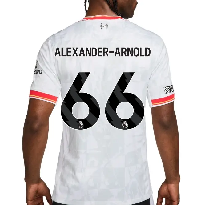 Liverpool Football Kits Shop - LFC Nike Mens 24/25 Third Stadium Jersey – 66 – Trent Alexander-Arnold – No Room For Racism Patch Official Liverpool Third Kits & Football Shirts