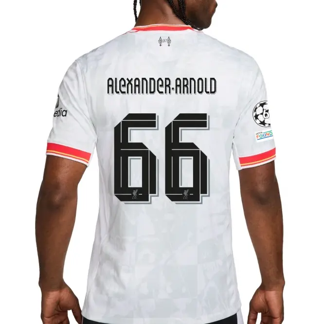 Liverpool Football Kits Shop - LFC Nike Mens 24/25 Third Stadium Jersey – 66 – Trent Alexander-Arnold – UEFA Champions League Official Liverpool Third Kits & Football Shirts