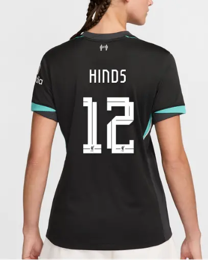 Liverpool Football Kits Shop - LFC Nike Womens 24/25 Away Stadium Jersey – 12 – Taylor Hinds Official Liverpool Third Kits & Football Shirts