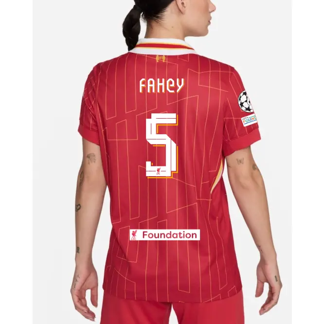 Liverpool Football Kits Shop - LFC Nike Womens 24/25 Home Stadium Jersey – 5 – Niamh Fahey – UEFA Champions League and LFC Foundation Official Liverpool Third Kits & Football Shirts