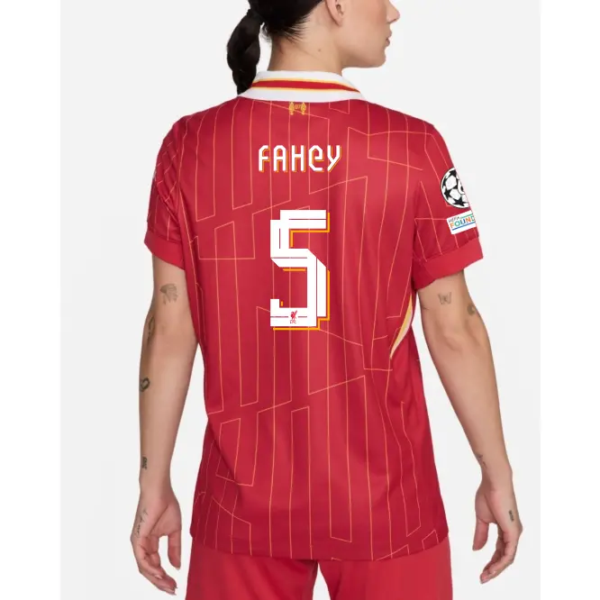 Liverpool Football Kits Shop - LFC Nike Womens 24/25 Home Stadium Jersey – 5 – Niamh Fahey – UEFA Champions League Official Liverpool Third Kits & Football Shirts