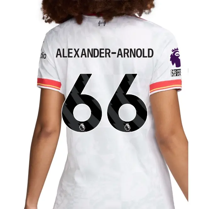 Liverpool Football Kits Shop - LFC Nike Womens 24/25 Third Stadium Jersey – 66 – Trent Alexander-Arnold – Premier League Patch and No Room For Racism Patch Official Liverpool Third Kits & Football Shirts
