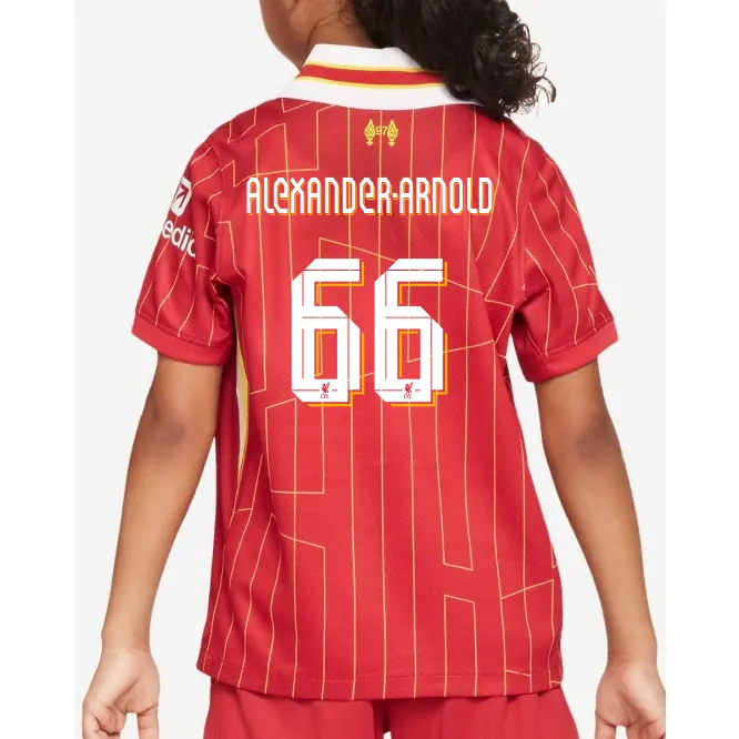 Liverpool Football Kits Shop - LFC Nike Youth 24/25 Home Stadium Jersey – 66 – Trent Alexander-Arnold Official Liverpool Third Kits & Football Shirts
