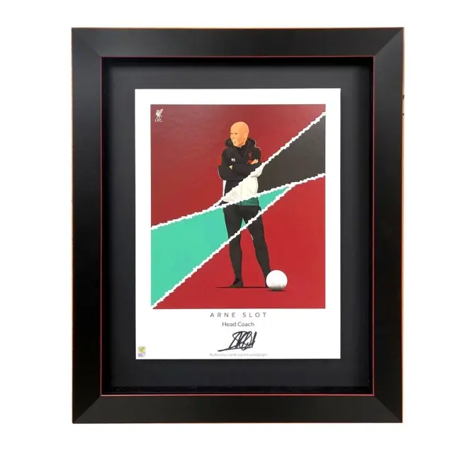 Liverpool Football Kits Shop - LFC Signed Arne Slot Print Official Liverpool Third Kits & Football Shirts