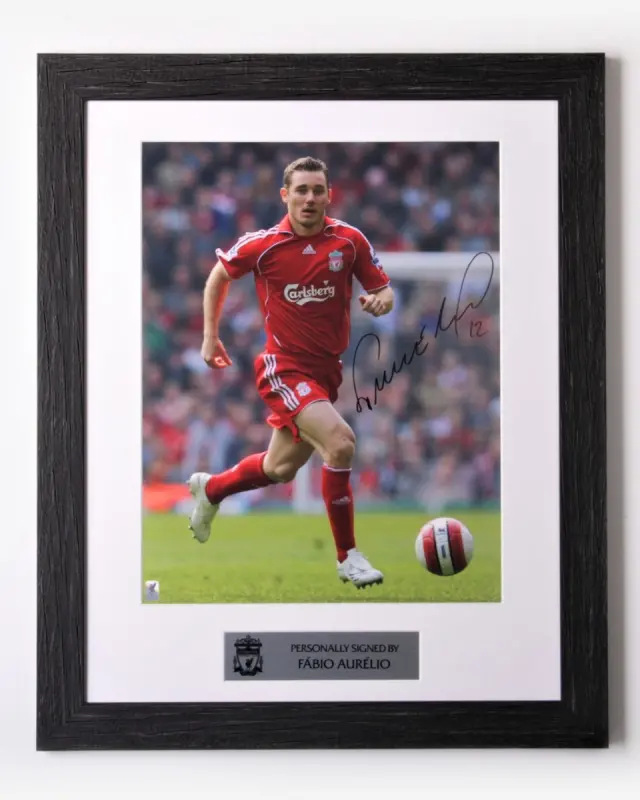 Liverpool Football Kits Shop - LFC Signed Aurelio Image Official Liverpool Third Kits & Football Shirts
