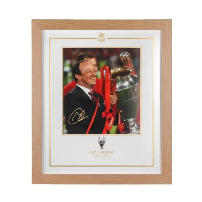 Liverpool Football Kits Shop - LFC Signed Benitez Istanbul Framed Image Official Liverpool Third Kits & Football Shirts